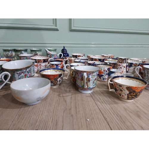 166 - Large collection of assorted tea cups, saucers, egg cups and vases  including some Crown Derby, Ayns... 