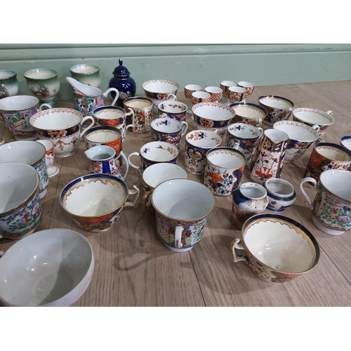 166 - Large collection of assorted tea cups, saucers, egg cups and vases  including some Crown Derby, Ayns... 