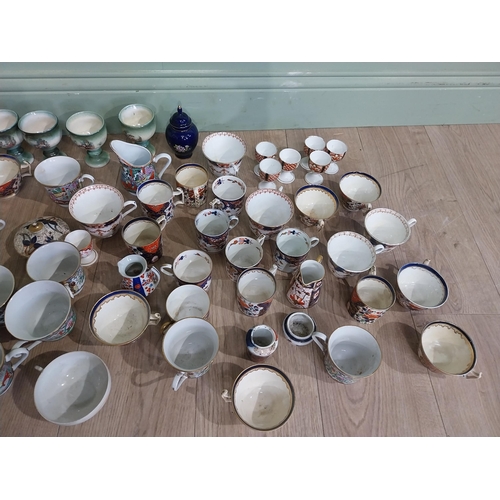 166 - Large collection of assorted tea cups, saucers, egg cups and vases  including some Crown Derby, Ayns... 