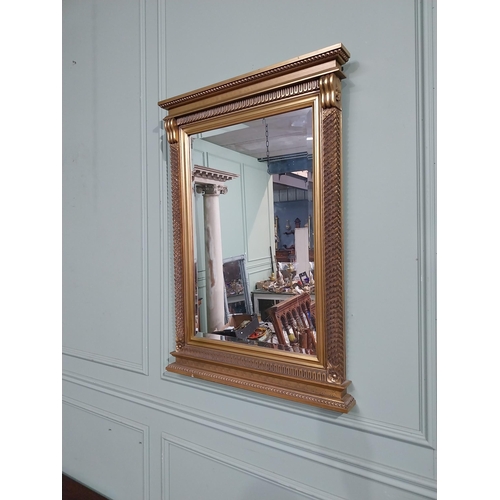 183 - Gilt wall mirror in the Victorian style. {101 cm H x 71 cm W}.