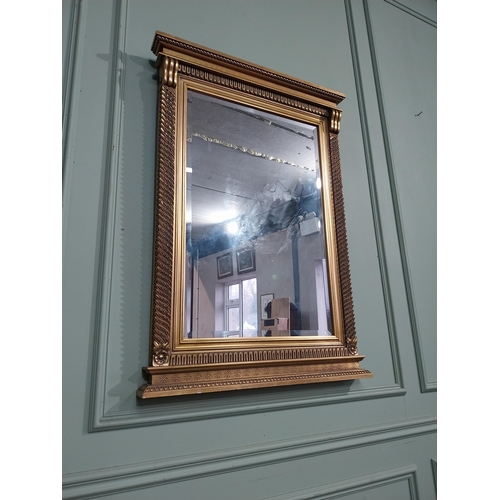 183 - Gilt wall mirror in the Victorian style. {101 cm H x 71 cm W}.