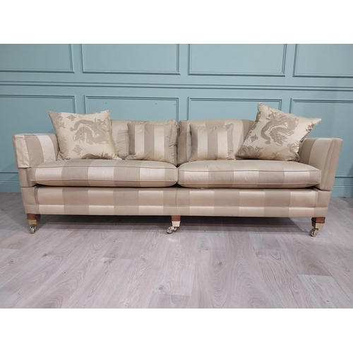 219 - Duresta Trafalgar three seater sofa. {88 cm H x 228 cm W x 111 cm D}.