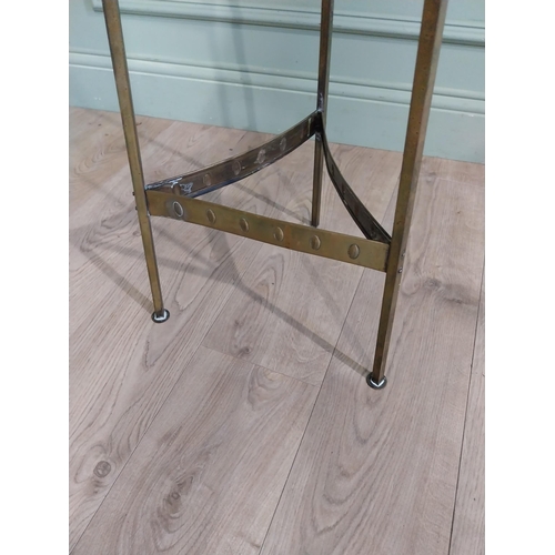 239 - Rare Art Nouveau brass plant stand. {80 cm H x 36 cm Dia.}.