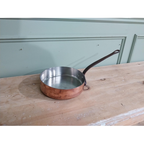 241 - Early 20th C. French copper and wrought iron pan {6 cm H x 49 cm W x 24 cm D}