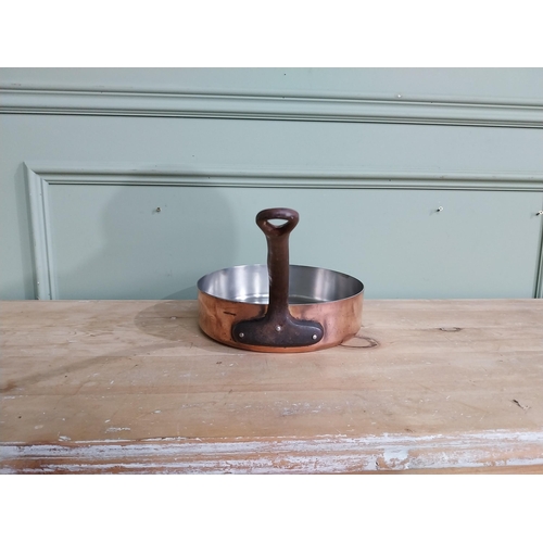 241 - Early 20th C. French copper and wrought iron pan {6 cm H x 49 cm W x 24 cm D}