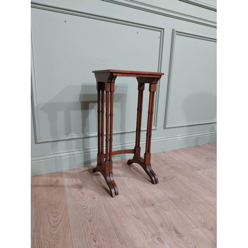 25 - Edwardian mahogany nest of two tables. {71 cm H x 36 cm W x 34 cm D}.