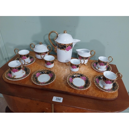 291 - Cased fifteen piece Ashford collection coffee set.