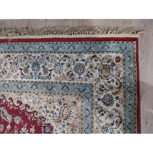 385 - Decorative Persian carpet square. {316 cm H x 191 cm W}.