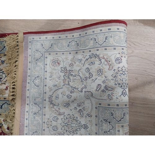 385 - Decorative Persian carpet square. {316 cm H x 191 cm W}.