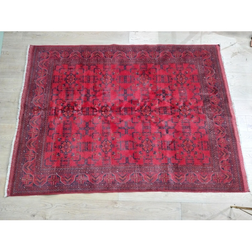 39 - Good quality decorative Persian carpet square. {235 cm H x 138 cm W}.