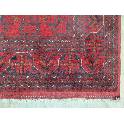 39 - Good quality decorative Persian carpet square. {235 cm H x 138 cm W}.