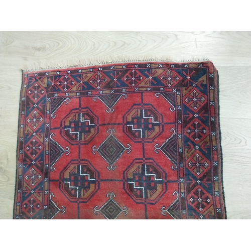 390 - Antique Balouch carpet. {130 cm H x 80 cm W}.