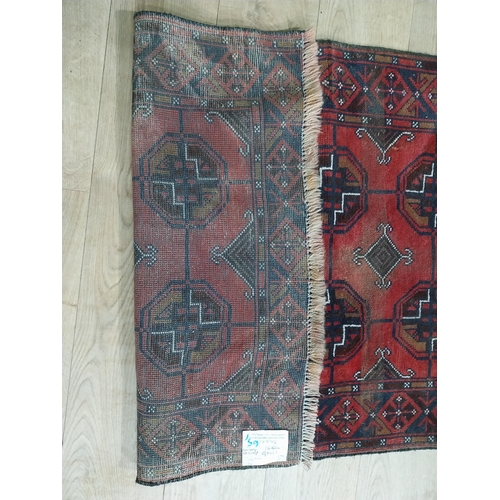 390 - Antique Balouch carpet. {130 cm H x 80 cm W}.