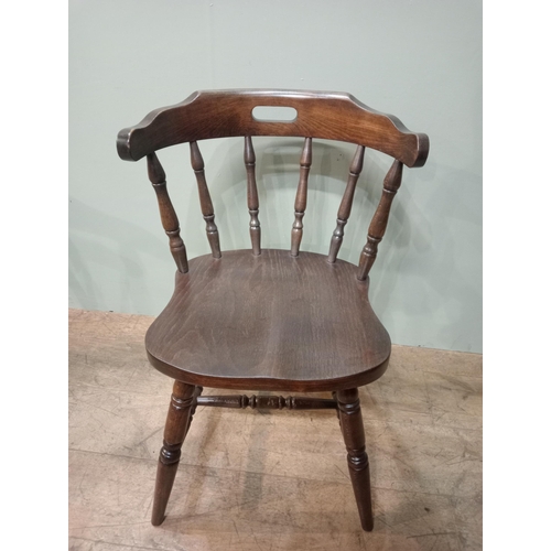 399 - Set of four kitchen chairs. {H 77cm x W 50cm x D 42cm}.  NOT AVAILABLE TO VIEW IN PERSON