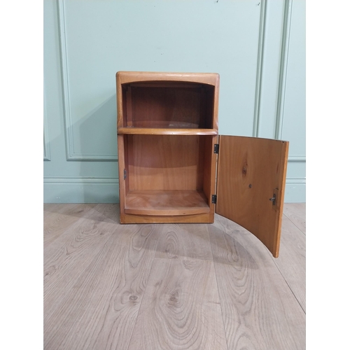 419 - Art Deco walnut bedside cabinet. {63 cm H x 41 cm W x 36 cm D}.