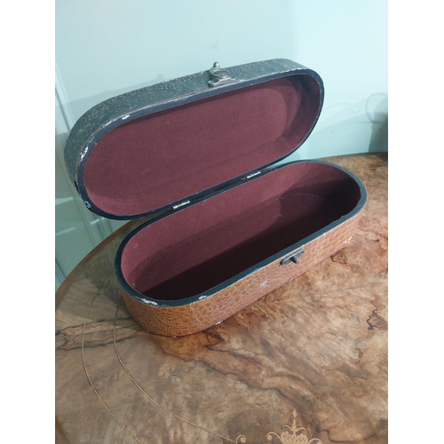 455 - Vintage jewellery box {10 cm H x 35 cm W x 14 cm D} and painted metal wine cooler {15 cm H x 41 cm W... 