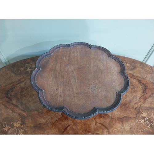 484 - Edwardian mahogany Lazy Susan. {14 cm H x 38 cm Dia.}.