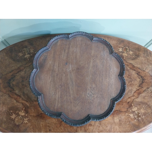 484 - Edwardian mahogany Lazy Susan. {14 cm H x 38 cm Dia.}.