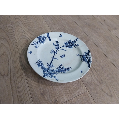 488 - First period Belleek Thorn design ceramic plate. {27 cm Dia.}.