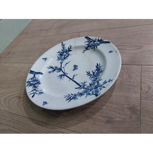 488 - First period Belleek Thorn design ceramic plate. {27 cm Dia.}.