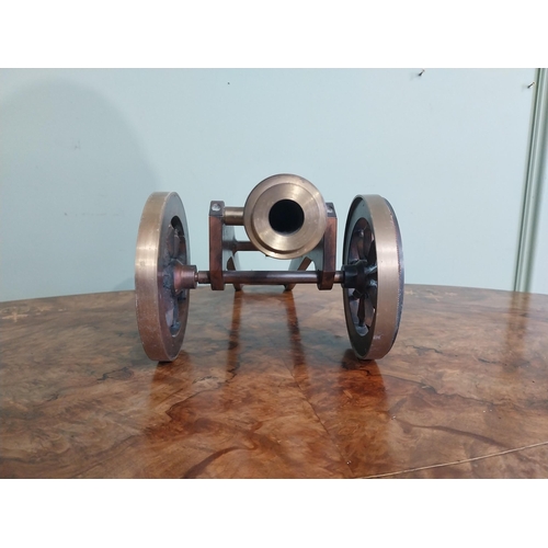 50 - Bronze desk cannon. {14 cm H x 40 cm}