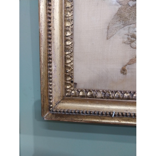 513 - Two early 19th C. Framed samplers. {35 cm H x 29 cm W} and {39 cm H x 22 cm D}