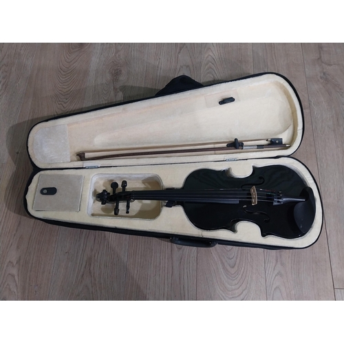 519 - Cased violin.