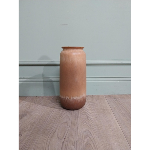 539 - West German pottery vase. {34 cm H x 14 cm Dia}.