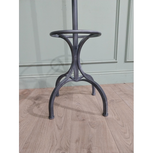 562 - Vintage painted metal hat and coat stand. {190 cm H x 40 cm Dia.}.