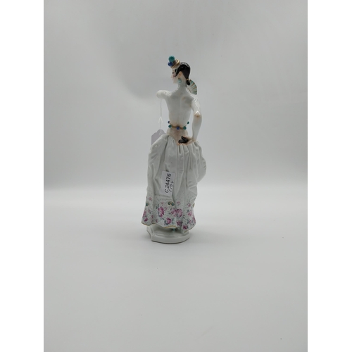 662 - 20th C. Meissen Figure -  �The Spanish Dancer� polychrome painted and ornamentally gilded, on a curv... 