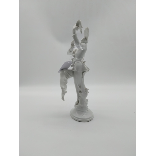 663 - 20th C. Meissen Figure. � �The Jester� on a round base with no. A1194 and another number 10.Undergla... 