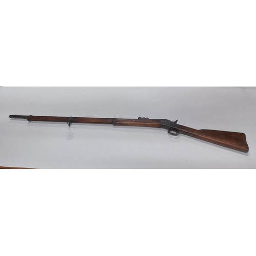 700A - 1872 percussion capped rifle. {137 cm L x 12 cm H}.