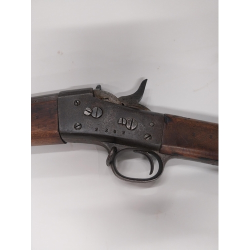 700A - 1872 percussion capped rifle. {137 cm L x 12 cm H}.