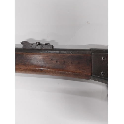 700A - 1872 percussion capped rifle. {137 cm L x 12 cm H}.