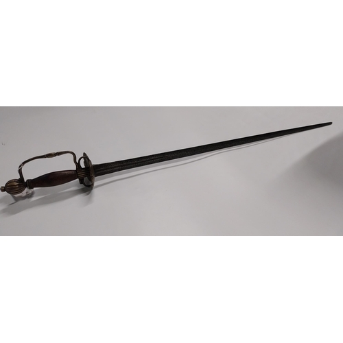 704 - 19th C. French Officer's sword {89 cm L x 10 cm W}.