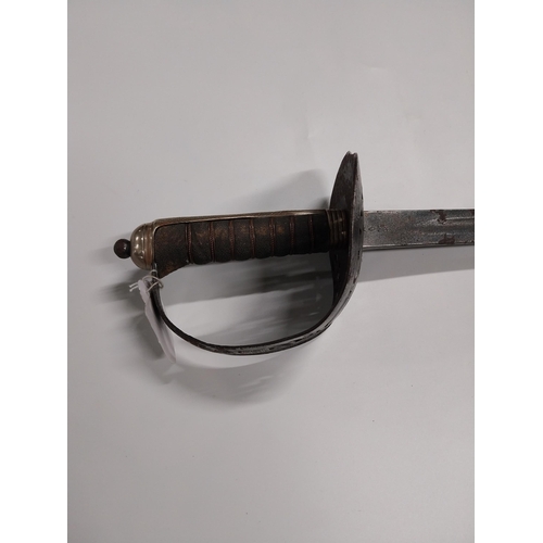 706 - George V Officer's sword with hilt. {95 cm L x 10 cm W}.