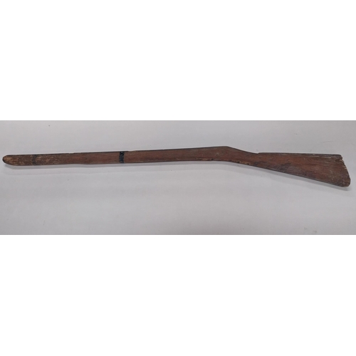 717A - 1912 UVF wooden training gun. {118 cm L x 12 cm H}.