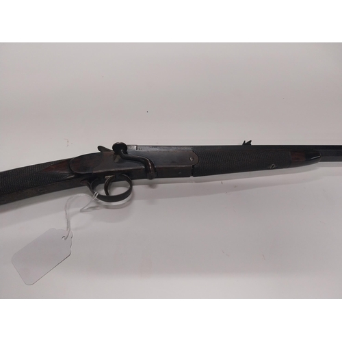 725A - 19th C. Ladies single shot shotgun. Inscribed Henry J Harrins 5 Hills Place Oxford St. London W  {10... 