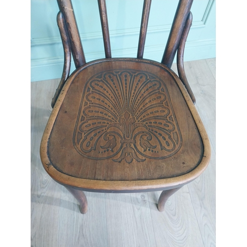 73 - Early 20th C. Bentwood chair. {90 cm H x 45 cm W x 42 cm D}.