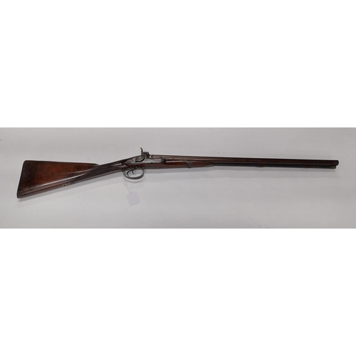 738 - 19th C. double  barrelled percussion capped shotgun stamped on barrel A Windsor with original ramrod... 