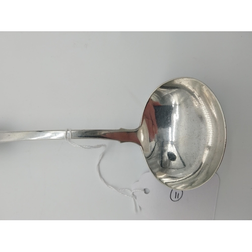 750 - Irish silver sauce ladle. Hallmarked in Dublin 1835. Maker: Christopher Cummins { junior} Wt:. 60grm... 