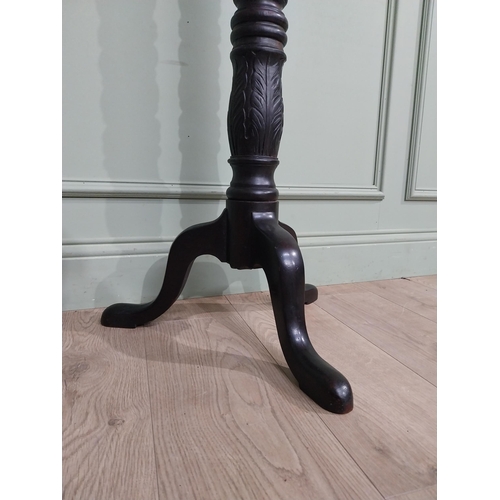 99 - Mahogany torchiere in the Victorian style. {135 cm H x 50 cm Dia.}.