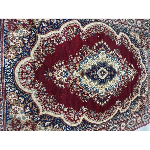 410a - Decorative Persian carpet square. { 300cm L X 200cm W }.