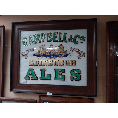 103 - Campbell and Co's Ales Edinburgh framed advertising print. {61 cm H x 76 cm W}