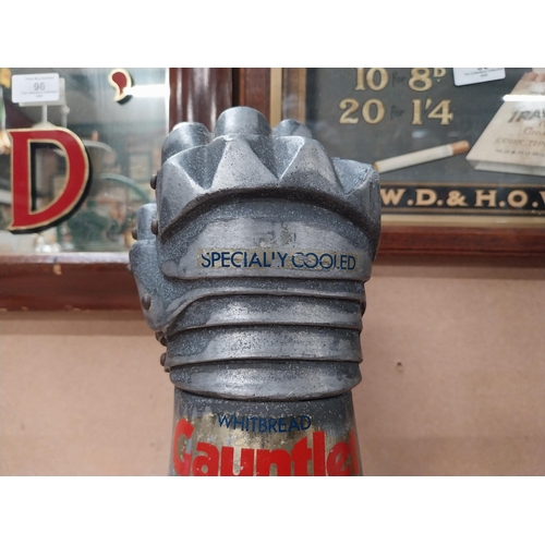 114 - Gauntlet Very Special Beer metal font. {31 cm H x 14 cm W x 14 cm D}.