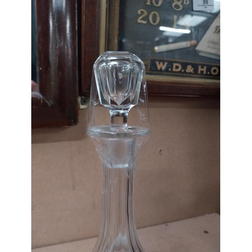 115 - Carstairs Rye Whiskey glass decanter. {35 cm H x 12 cm Diam.}.