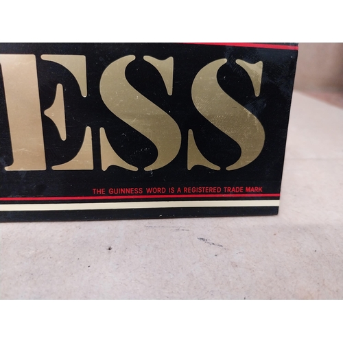 117 - Two Guinness perspex advertising shelf signs {6 cm H x 24 cm W}.