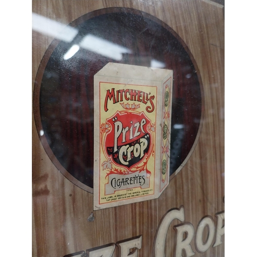 1230 - Mitchell's Prize Crop framed advertising showcard. {54 cm H x 37 cm W}