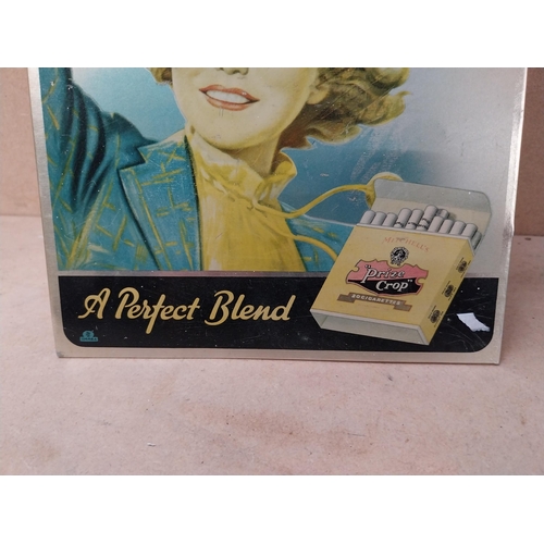 124 - Mitchell's Prize Crop cigarettes enamel advertising sign {24 cm H x 19 cm W}.