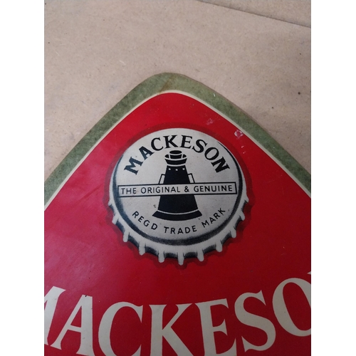 151 - Mackeson Carleton Ware ceramic ashtray {23cm L X 27cm W}   and rubberised beer mat.